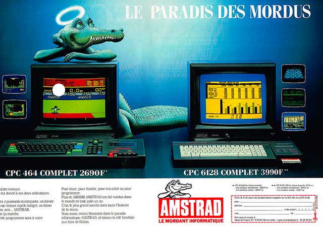 Publicité Amstrad CPC 6128 et CPC 464